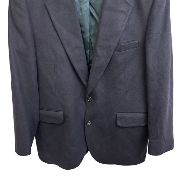 Branford & Taylor Men's Navy Blue 100% Cashmere Blazer Sport Jacket 48R**** - Picture 3 of 9